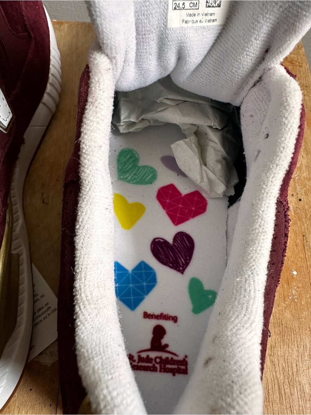 NEW BALANCE ST.JUDE SNEAKERS 6.5  
SUPPORT THE MISSION. MAKE ME A FAIR OFFER 😊 - Picture 10 of 12